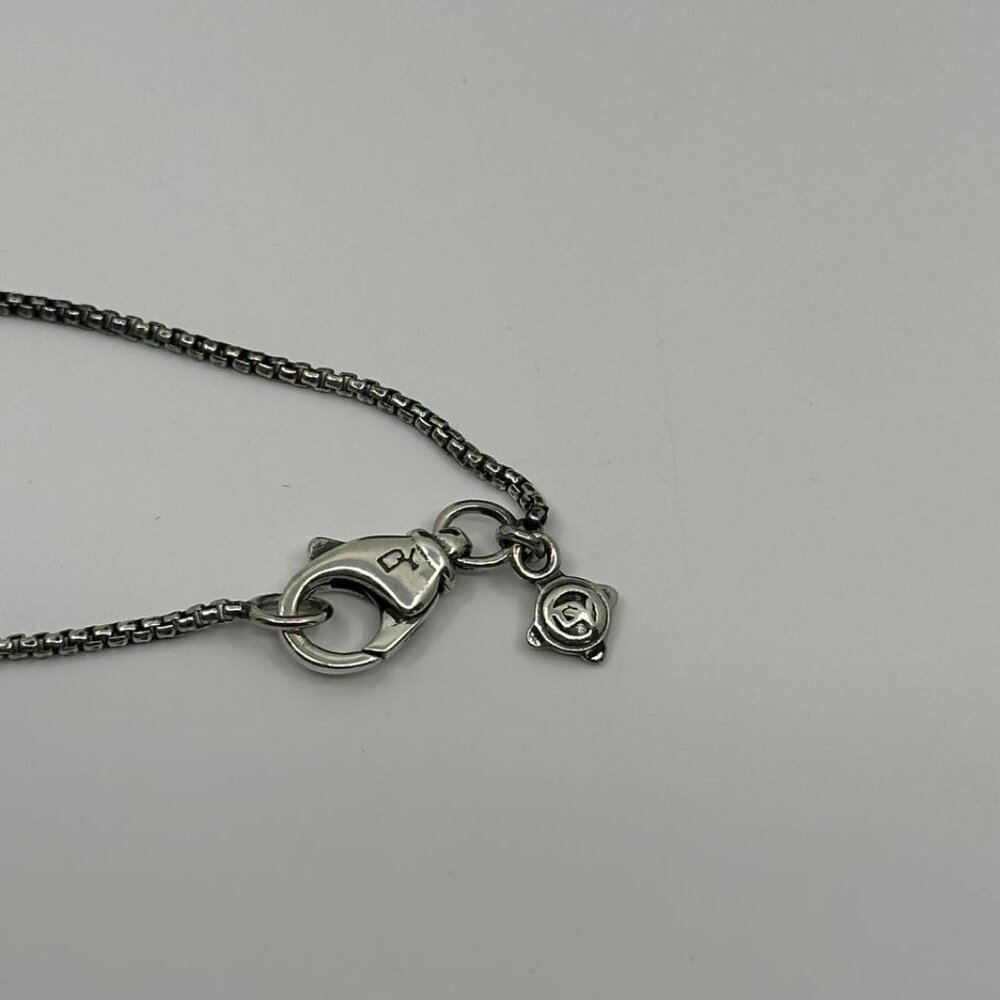 Authentic DAVID YURMAN women's sterling silver necklace with amethyst pendant - Picture 2 of 8